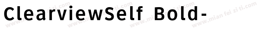 ClearviewSelf Bold字体转换